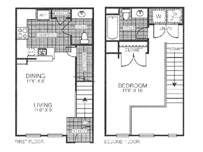 A1 - One Bedroom / One Bath - 635 Sq. Ft.*
